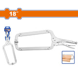Wadfow 18-Inches Carbon Steel C-Clamp Plier Vise Locking Pliers Vice Grip WLP4218 WAD-HT