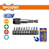 Wadfow  11PCS/Set Cr-V Material Screwdriver Bits WSV8K31 WAD-HT