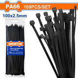 Wadfow 800PCS/Set Multipurpose Nylon Cable Ties Self Locking Zip Ties Cable WTE1234