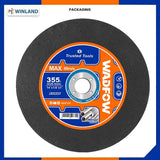Wadfow  14in 355mm Abrasive Metal Cutting Disc Cut Off Wheel for Cut Off Machine WAC9314