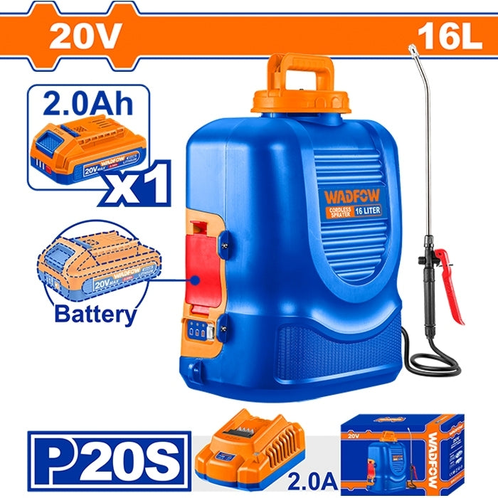 Wadfow P20S/20V Li-Ion Cordless Sprayer Agricultural Backpack Tank 16L (WPT)