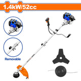 Wadfow Gasoline Grass Trimmer and Brush Cutter Lawn Mower (WPT)