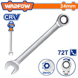 Wadfow by Winland Ratchet Spanner Chrome Plated 24mm WSA5224 - WAD-HT