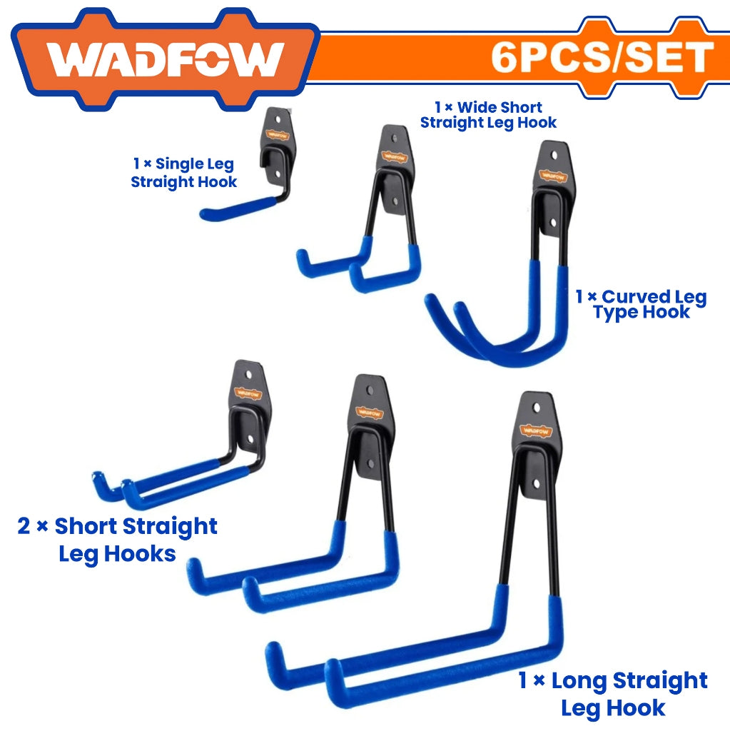 Wadfow by Winland 6Pcs/Set Heavy Duty Hook Storage WSNG2506 - WAD-HT