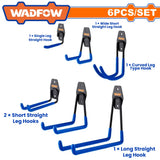 Wadfow by Winland 6Pcs/Set Heavy Duty Hook Storage WSNG2506 - WAD-HT