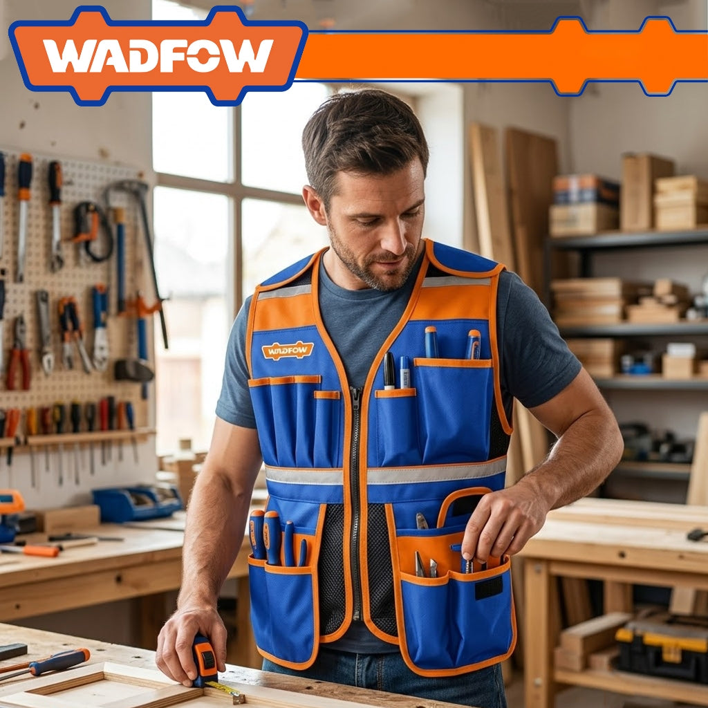 Wadfow by Winland Durable Tools Vest Organizer w/ Multiple Tool Pockets WTG6102 WAD-HT