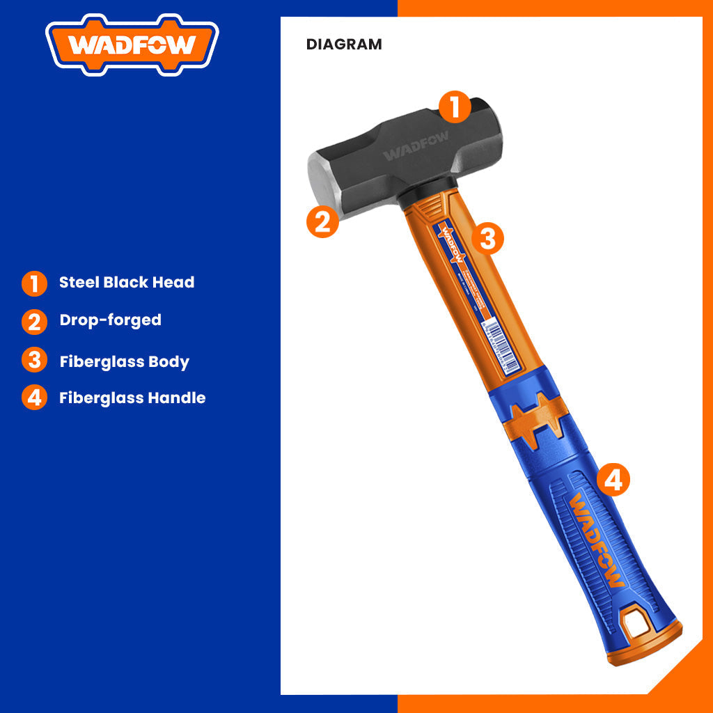 Sledge Hammer w/ Fiberglass Handle