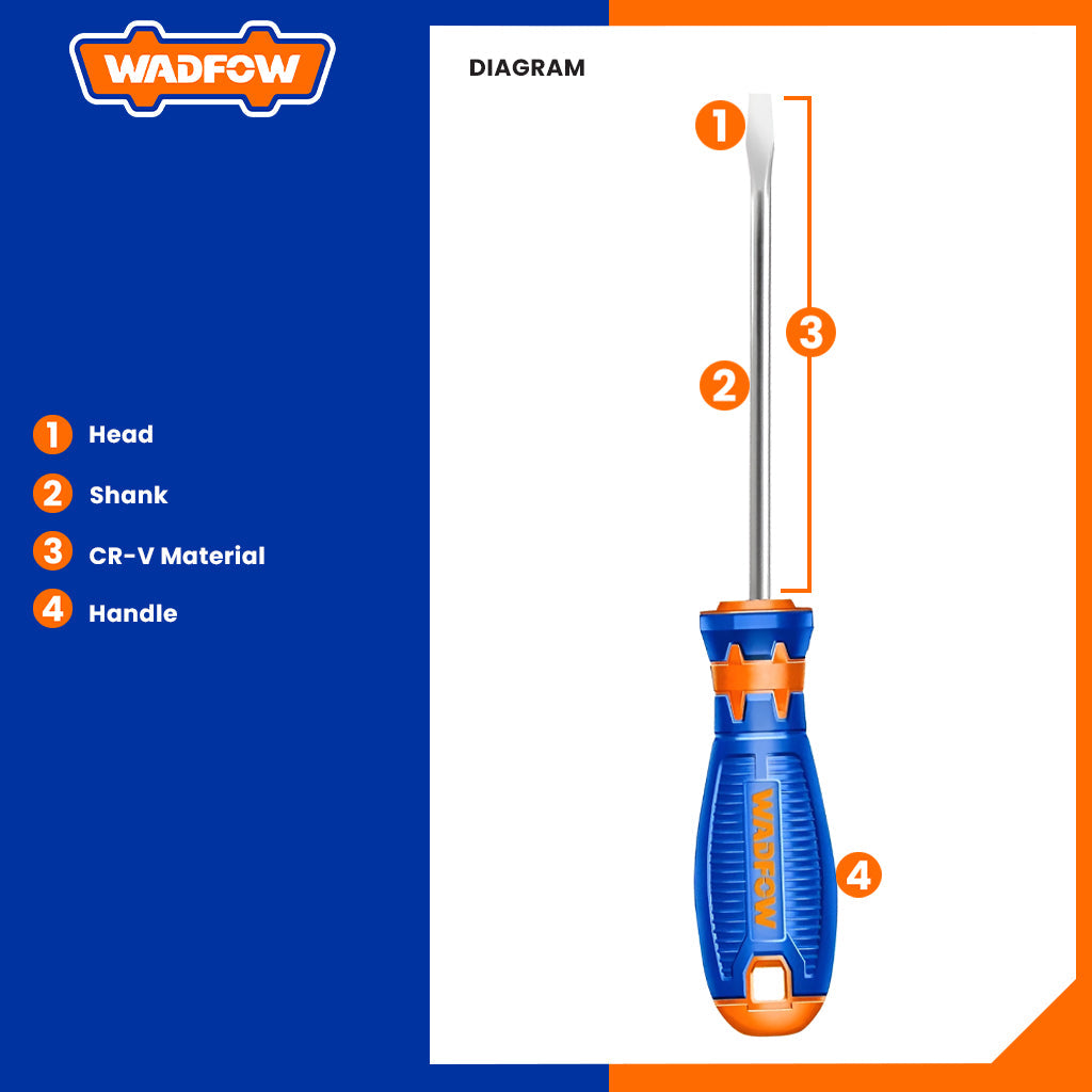 Slotted Screwdriver Round Shank WSD1966 WSD1944