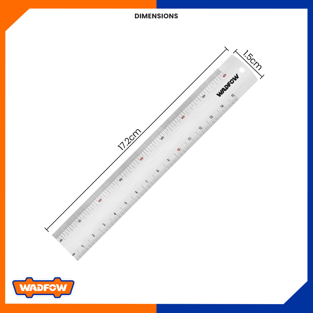 Stainless Steel Ruler 6 Inches WRU1315