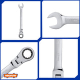 Set of 5PCS Flexible Ratchet Spanner Set WSP5205
