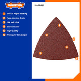 Set of 10pcs Triangular Sandpaper (for Multi-Purpose Burr Cutter) WMA8K03