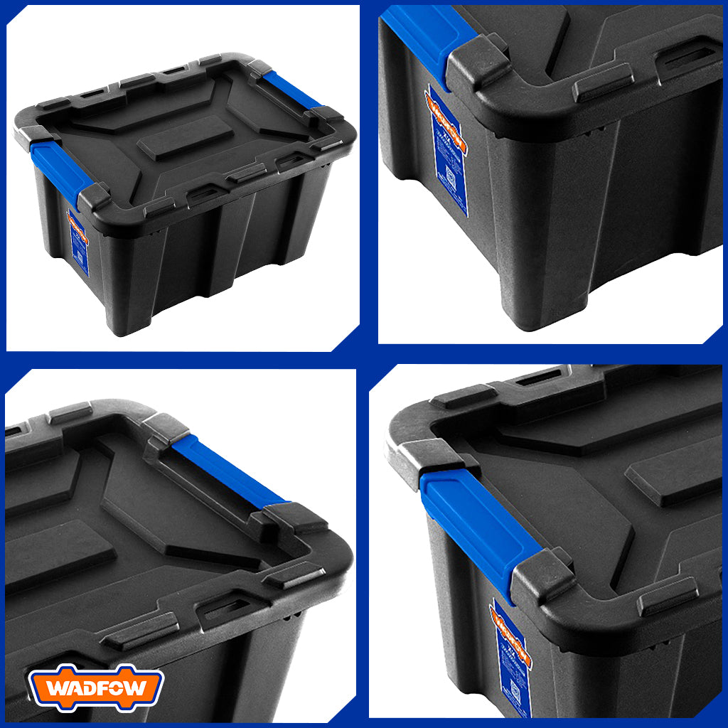 80Liters Stackable Plastic Container - Black WTB3380