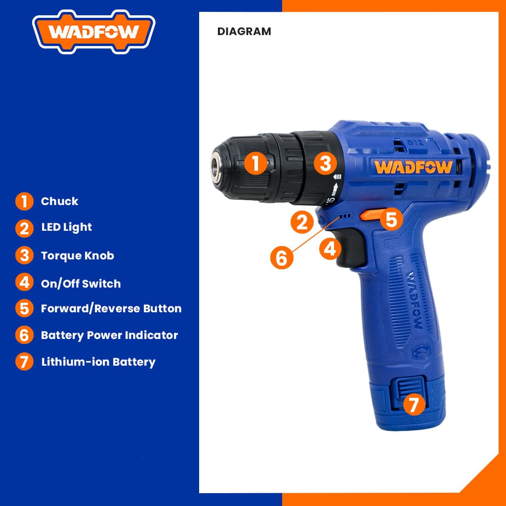 Cordless Wireless Drill 12V WCDS510