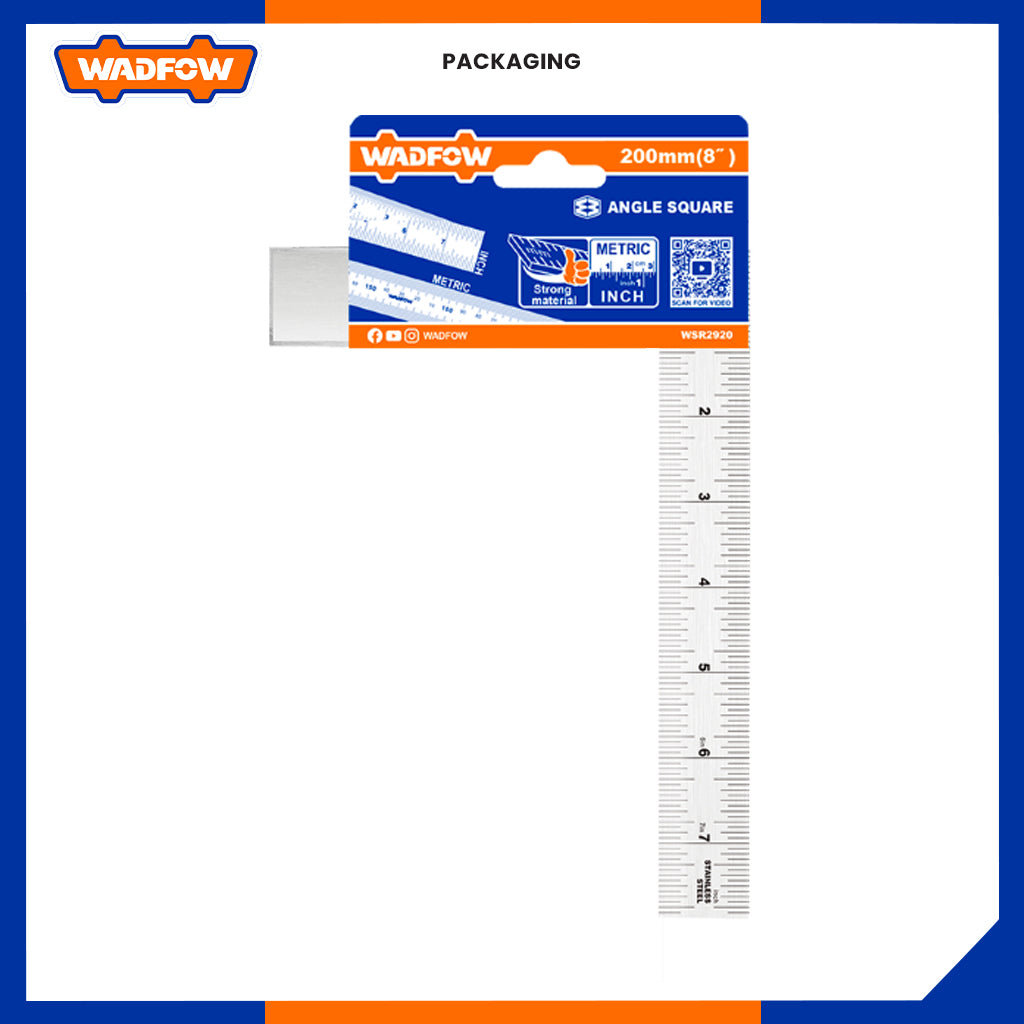 Stainless Steel Angle Ruler With Aluminum Alloy Body 200mm X 27mm