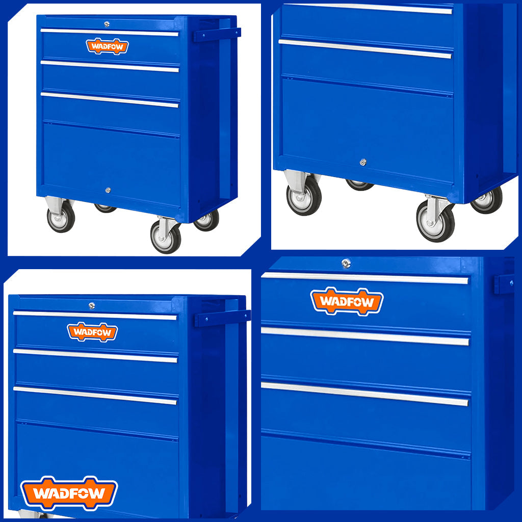 Roller Tool Cabinet Organizer with 3pcs Drawers 688 x 458 x 735mm WCS2A03