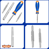 6 in 1 Interchangeable Handle Multi-Purpose Screwdriver Set (sold per piece)