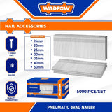 Wadfow Air Brad Nail Accessories / T-Nail for Pneumatic Brad Nailer SOLD per box