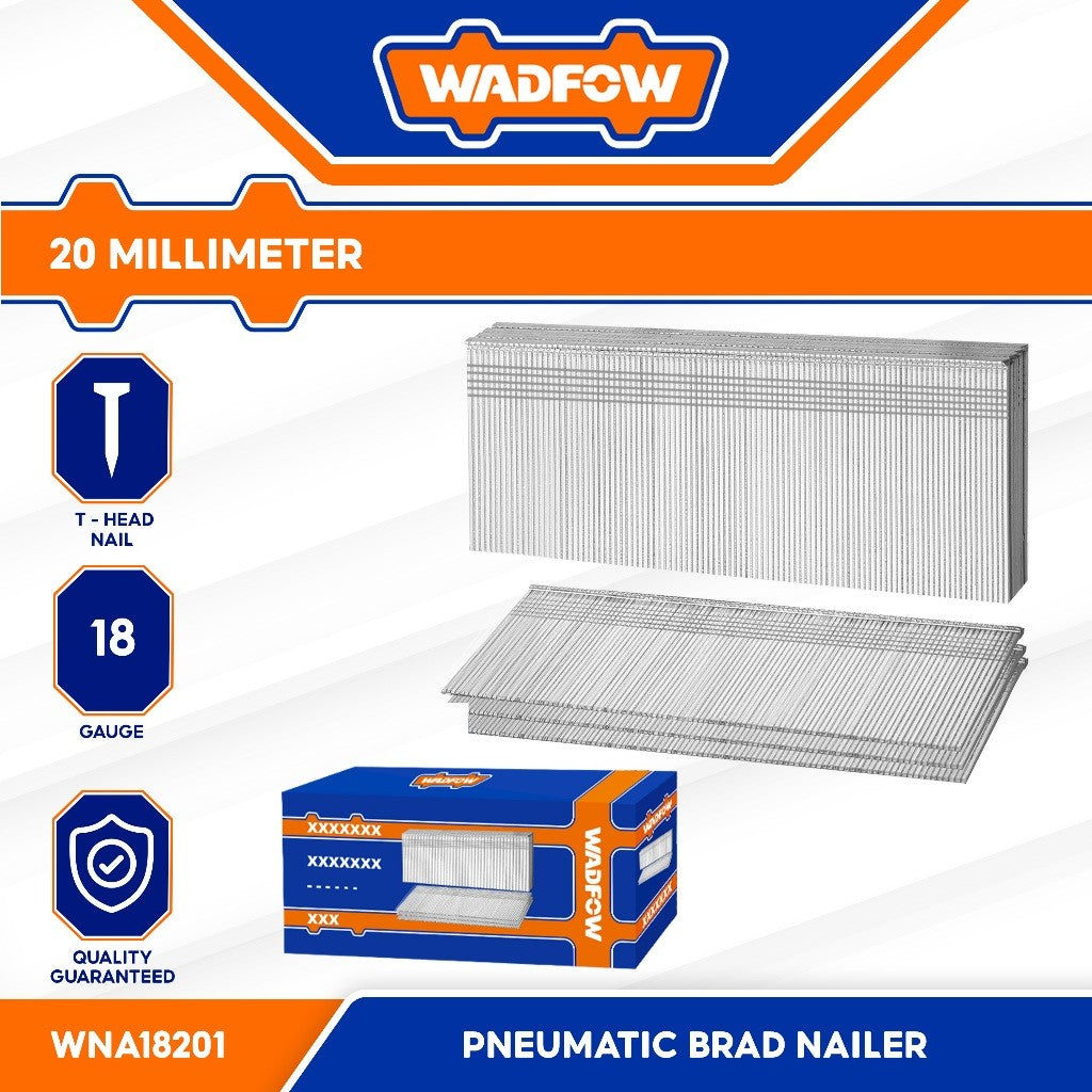 Wadfow Air Brad Nail Accessories / T-Nail for Pneumatic Brad Nailer SOLD per box