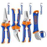 Wadfow Stainless Steel Electrician's Scissors and Stripping Knife Set WSX8644 (WHT)
