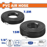Wadfow 12mm PVC Material Air Hose with 1/4 inches Gas Inlet Diameter (WHT)
