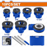 Wadfow Set of 10-pieces Pipe Threading Kit WJK1D91 (WHT)