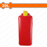 Wadfow 20 Liters Plastic Jerry Can with Gas Can Spout 33 x 20 x 44cm WQY2320 (WHT)