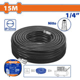 Wadfow 12mm PVC Material Air Hose with 1/4 inches Gas Inlet Diameter (WHT)
